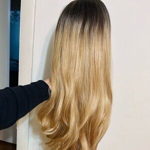 Ombre Blond Long Wig
